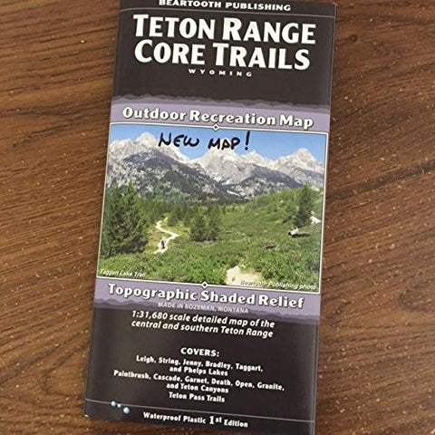 Teton Range Wyoming Core Trails Outdoor Recreation Map - Wide World Maps & MORE! - Book - Wide World Maps & MORE! - Wide World Maps & MORE!