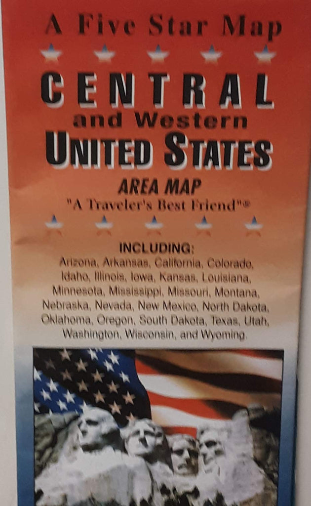 Central and western United States area map: Including Arizona, Arkansas ... Wisconsin, and Wyoming - Wide World Maps & MORE! - Book - Five Star - Wide World Maps & MORE!