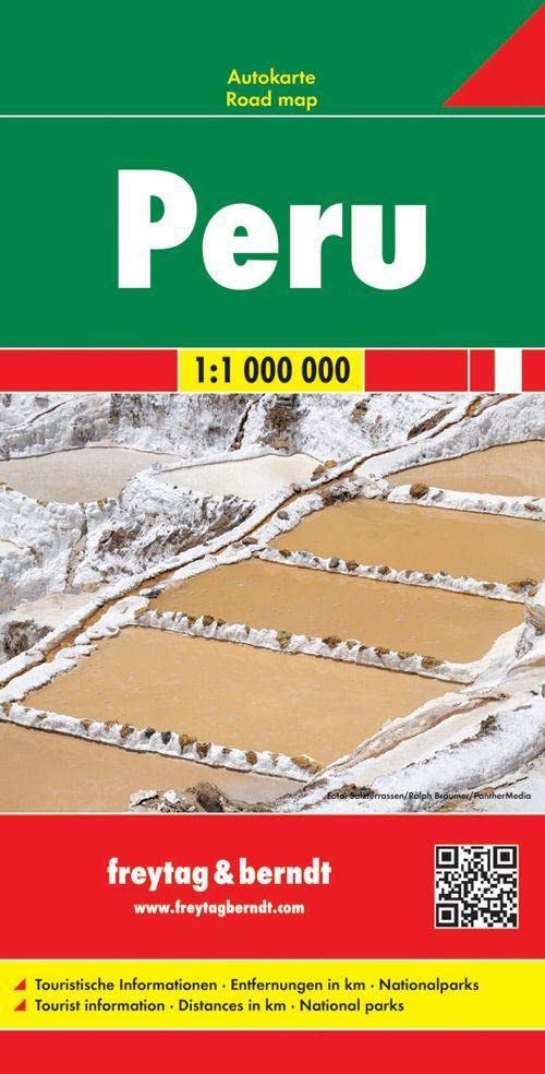Peru Road Map 1:1,000,000 FB- 2012 (English, Spanish, French, Italian and German Edition) Freytag Berndt - Wide World Maps & MORE!