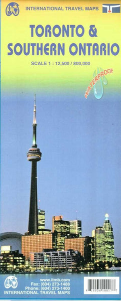 Toronto & Ontario South Waterproof Travel Map (International Travel Maps) - Wide World Maps & MORE! - Map - ITMB Publishing, Ltd. - Wide World Maps & MORE!