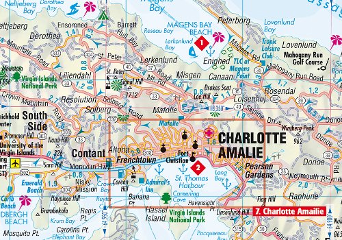 Virgin Islands, US & British (English and German Edition) - Wide World Maps & MORE! - Map - Berndtson Maps - Wide World Maps & MORE!
