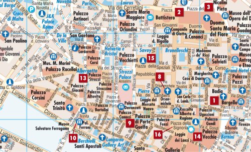 Laminated Florence Map by Borch (English Edition) - Wide World Maps & MORE! - Book - Borch - Wide World Maps & MORE!