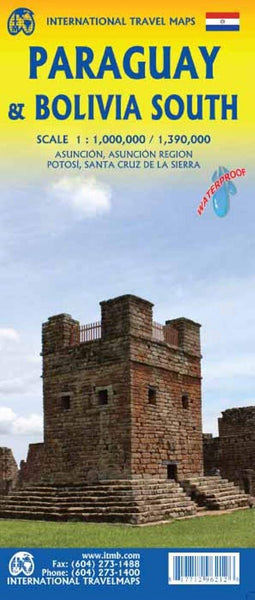 Paraguay and Bolivia South Travel Reference Map 1:1M/1:390K - Wide World Maps & MORE! - Map - ITMB Publishing, Ltd. - Wide World Maps & MORE!