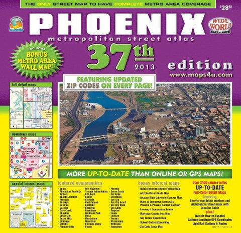 Phoenix Metropolitan Street Atlas (Yellow1) (Yellow1) - Wide World Maps & MORE! - Book - Wide World Maps & MORE! - Wide World Maps & MORE!