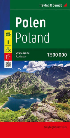 Poland Road Map FB 1:500K (English and German Edition) Freytag and Berndt - Wide World Maps & MORE!