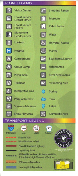 Arizona Hunt Unit 7-East Hunting/Recreation Map - Wide World Maps & MORE! - Map - Adventure iDiaz Maps - Wide World Maps & MORE!