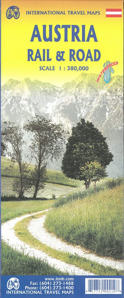 Austria Travel Reference Map 1:380K Waterproof - Wide World Maps & MORE!