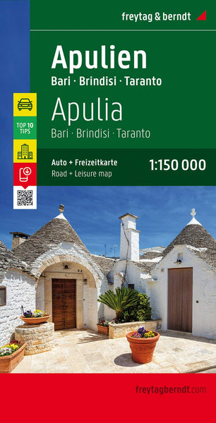Puglia - Bari - Brindisi - Taranto 1 : 150 000 (Italy) (English, French, Italian and German Edition) Freytag & Berndt - Wide World Maps & MORE!