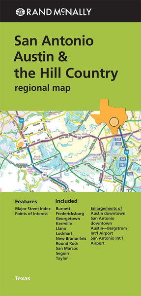 San Antonio Austin & the Hill Country Regional Map - Wide World Maps & MORE!