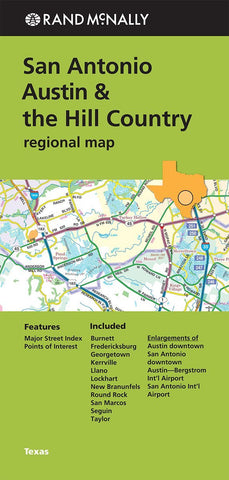 San Antonio Austin & the Hill Country Regional Map - Wide World Maps & MORE!