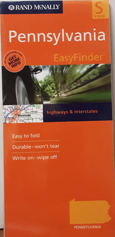 Rand McNally Easyfinder Pennsylvania Map - Wide World Maps & MORE! - Book - Wide World Maps & MORE! - Wide World Maps & MORE!