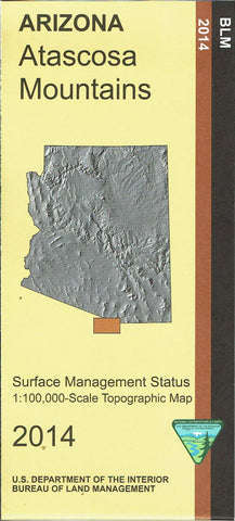 Atascosa Mountains Surface Management Status 1:100,000-Scale Topographic Map - Wide World Maps & MORE! - Map - United States Department of the Interior - Wide World Maps & MORE!