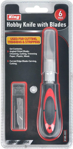 Hobby Knive with Blades (6 piece) - Wide World Maps & MORE! - Home Improvement - KING - Wide World Maps & MORE!