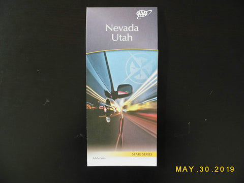 AAA Nevada Utah State Series Map - Wide World Maps & MORE!