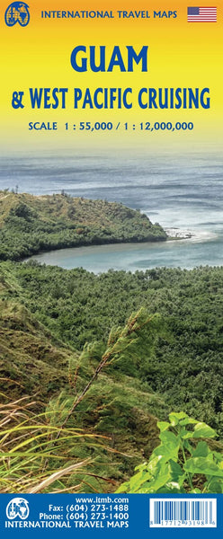 Guam & West Pacific Cruising Travel Reference Map 1:55K/1:12M [Map] ITMB Publishing LTD - Wide World Maps & MORE!