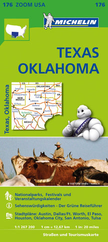 Michelin Zoomkarte Texas Oklah Imported by Yulo inc. - Wide World Maps & MORE!