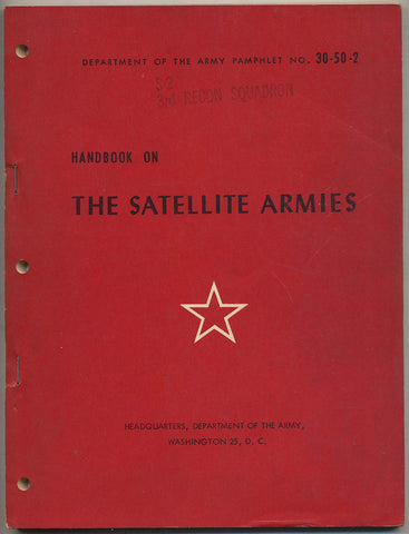 Handbook on The Satellite Armies: Department of the Army Pamphlet No. 30-50-2, April, 1960 - Wide World Maps & MORE!