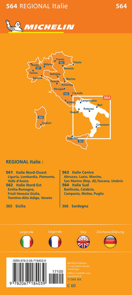 Italie Sud (Multilingual Edition) [Map] Michelin - Wide World Maps & MORE!