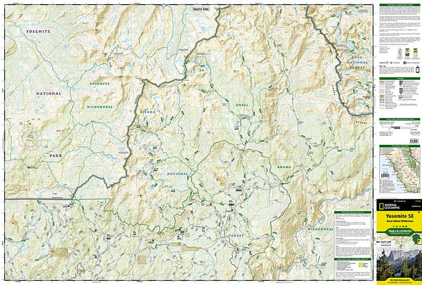 Yosemite SE: Ansel Adams Wilderness (National Geographic Trails Illustrated Map) - Wide World Maps & MORE! - Map - National Geographic Maps - Wide World Maps & MORE!