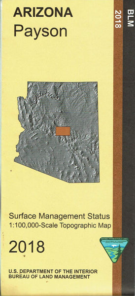 Payson Surface Management Status 1:100,000-Scale Topographic Map - Wide World Maps & MORE! - Map - United States Department of the Interior - Wide World Maps & MORE!