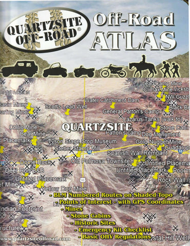 Quartzsite Off-Road Atlas [Spiral-bound] Mark Goldberg; Doug Ross; Steve Lumbert; Bruce Fuller and Bonnie Fuller - Wide World Maps & MORE!