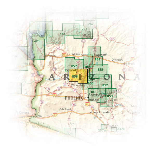 Bradshaw Mountains [Prescott National Forest] (National Geographic Trails Illustrated Map) - Wide World Maps & MORE! - Map - National Geographic Maps - Wide World Maps & MORE!