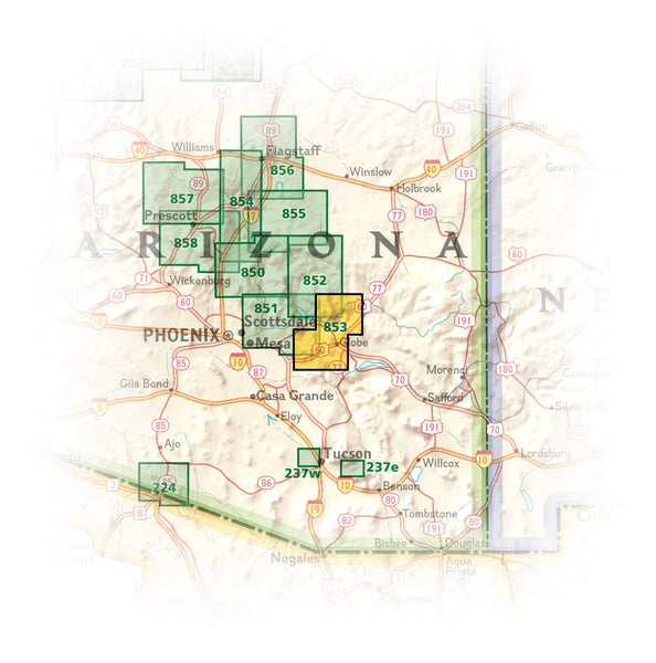 Salt River Canyon [Tonto National Forest] (National Geographic Trails Illustrated Map, 853) - Wide World Maps & MORE!