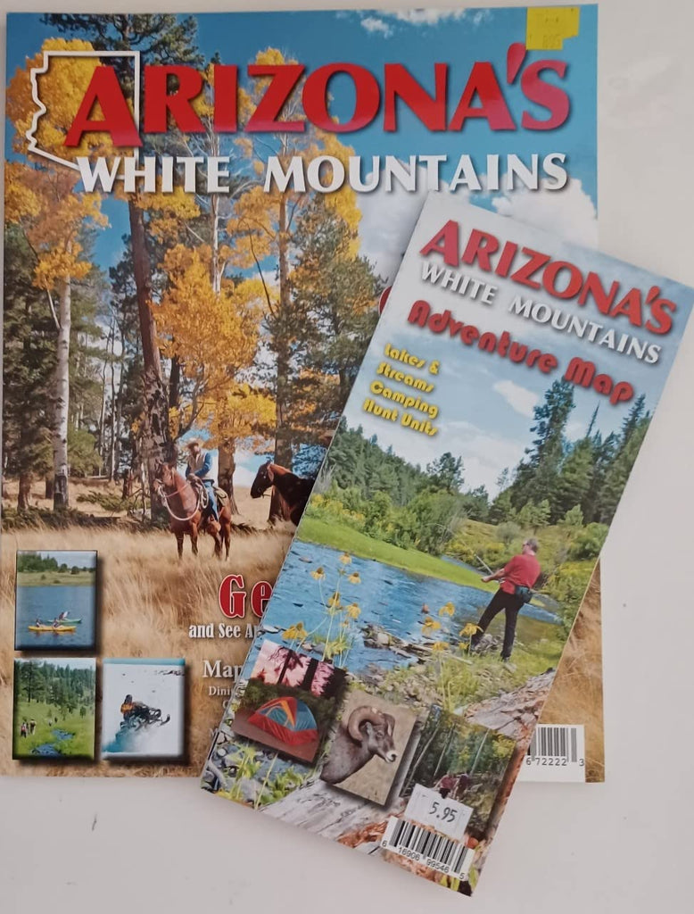 Arizona White Mountain Adventure Map & Guide - Wide World Maps & MORE!