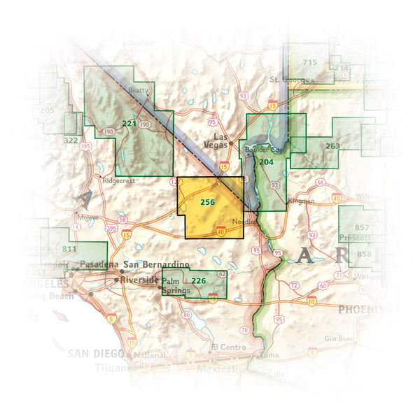 Mojave National Preserve (National Geographic Trails Illustrated Map 256) - Wide World Maps & MORE! - Map - National Geographic Maps - Wide World Maps & MORE!