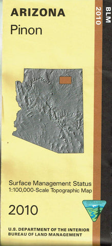 Pinon Surface Management Status 1:100,000-Scale Topographic Map - Wide World Maps & MORE! - Map - United States Department of the Interior - Wide World Maps & MORE!