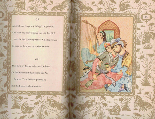 1947 DELUXE EDITION SLIPCASE RUBAIYAT OF OMAR KHAYYAM COLOR ILLUSTRATED GIFT [Hardcover] OMAR KHAYYAM [Hardcover] OMAR KHAYYAM - Wide World Maps & MORE!