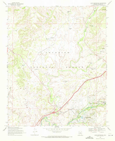 Lake Montezuma, Arizona (7.5'×7.5' Topographic Quadrangle) - Wide World Maps & MORE!