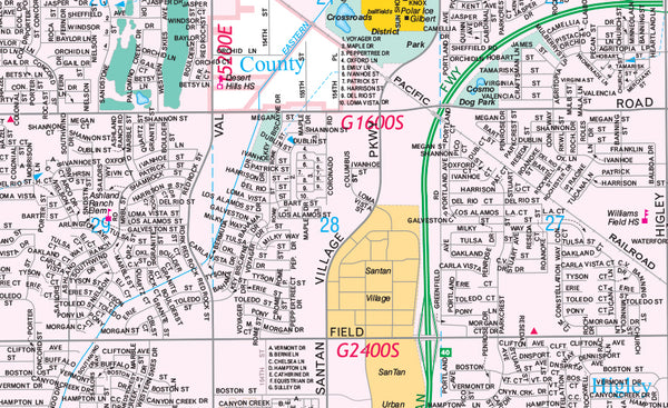 Southeast Valley Section Paper, Non-Laminated - Wide World Maps & MORE! - Map - Wide World Maps & MORE! - Wide World Maps & MORE!