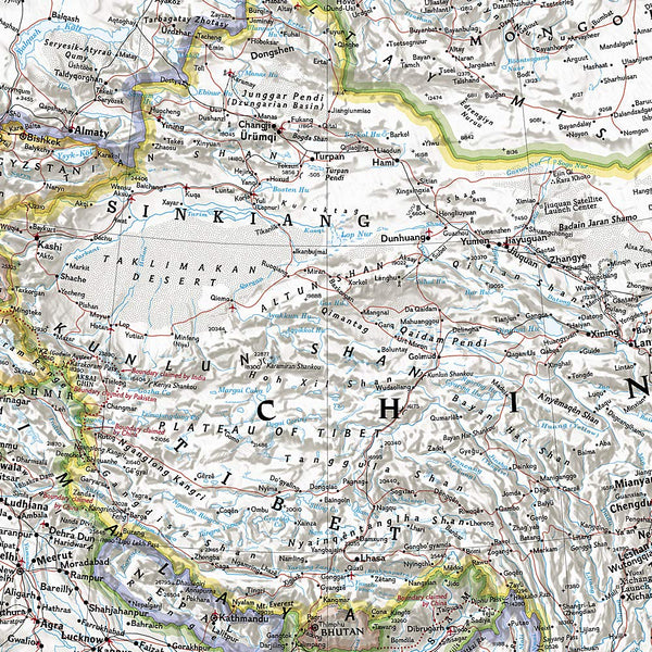 Asia Classic [Paper/Non-Laminated, Tubed] (National Geographic Reference Map) - Wide World Maps & MORE!