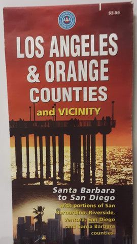 Los Angeles & Orange County and Vicinity Folding Map - Wide World Maps & MORE! - Book - Wide World Maps & MORE! - Wide World Maps & MORE!
