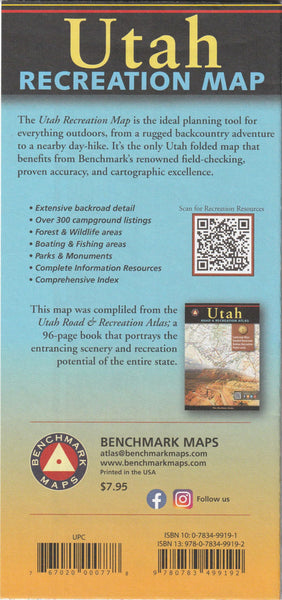 The Beehive State: Utah Recreation Map [Map] BM Maps - Wide World Maps & MORE!