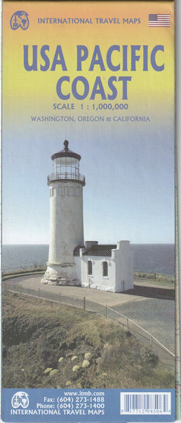 USA Pacific Coast Scale 1 : 1,000,000 [Map] Lan Joyce - Wide World Maps & MORE!