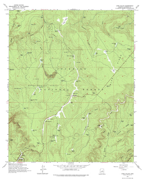 Long Valley, Arizona (7.5'×7.5' Topographic Quadrangle) - Wide World Maps & MORE!