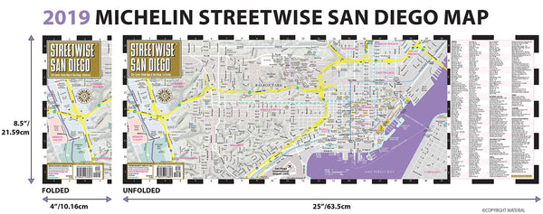 2019 Streetwise San Diego Map: Laminated City Center Map of San Diego, California (Michelin Streetwise Maps) - Wide World Maps & MORE!