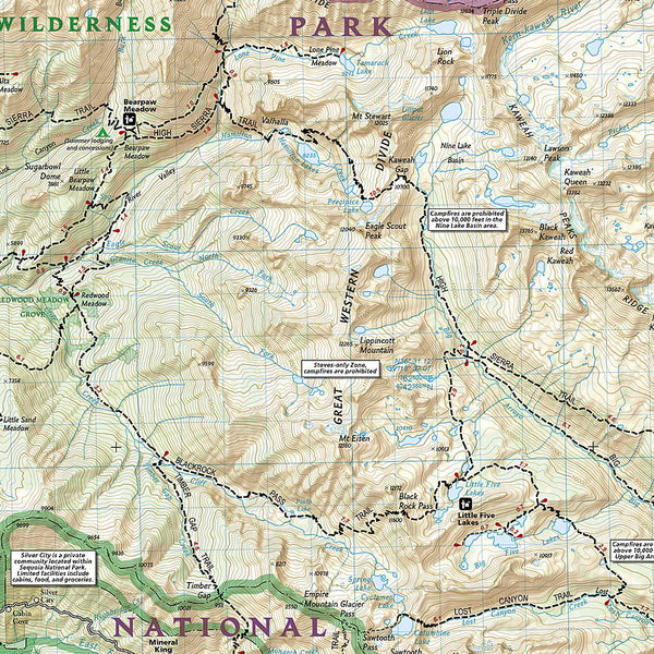 Sequoia and Kings Canyon National Parks (National Geographic Trails Illustrated Map, 205) - Wide World Maps & MORE!