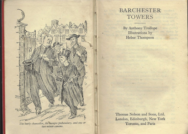 Barchester Towers By Anthony Trollope [Hardcover] Anthony Trollope and heber Thompson - Wide World Maps & MORE!