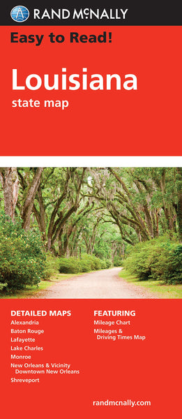 Rand McNally Easy To Read: Louisiana State Map - Wide World Maps & MORE!