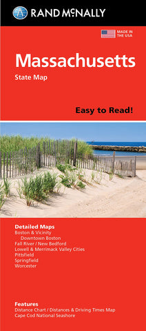 Rand McNally Easy To Read Folded Map: Massachusetts State Map [Map] Rand McNally - Wide World Maps & MORE!