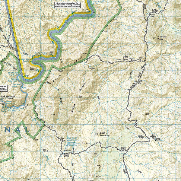 Salt River Canyon [Tonto National Forest] (National Geographic Trails Illustrated Map, 853) - Wide World Maps & MORE!