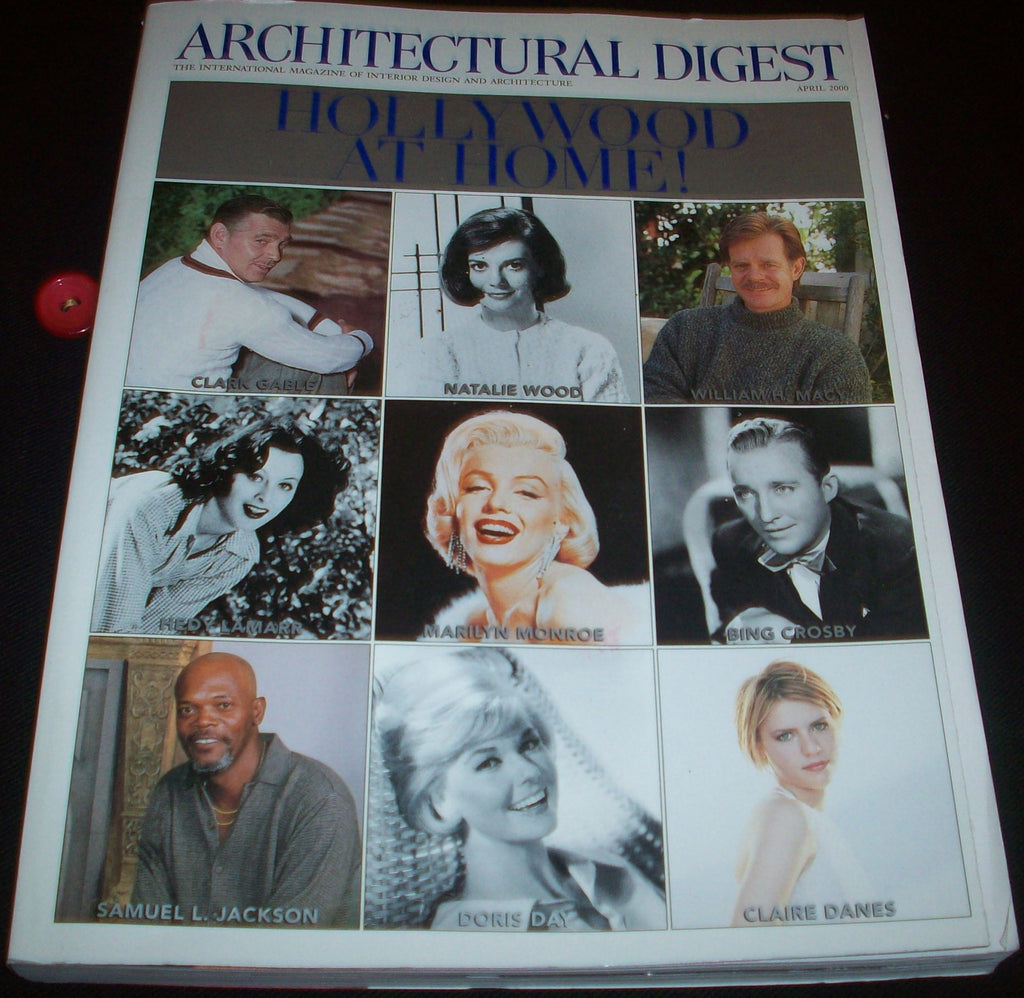 Architectural Digest (Architectural Digest, April 2000 HOLLYWOOD AT HOME) [Paperback] Paige Rense - Wide World Maps & MORE!