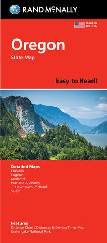 Rand McNally Easy To Read: Oregon State Map [Map] Rand McNally - Wide World Maps & MORE!
