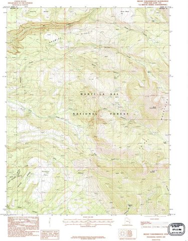 YellowMaps Mount Tukuhnikivatz UT topo map, 1:24000 Scale, 7.5 X 7.5 Minute, Historical, 1987, Updated 1987, 26.6 x 21.8 in - Wide World Maps & MORE!