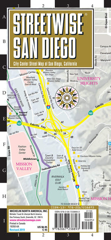 Streetwise San Diego Map: Laminated City Center Map of San Diego, California (Michelin Streetwise Maps) - Wide World Maps & MORE!