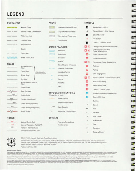 Stanislaus National Forest Atlas (7?' Quadrangle Topographic Maps) [Spiral-bound] National Forest Service - Wide World Maps & MORE!