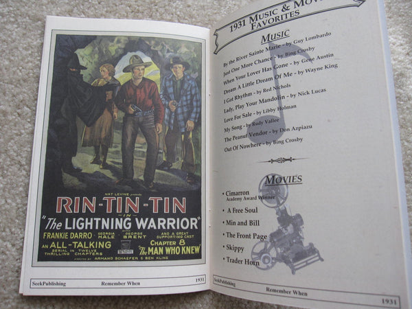 Remember When a Nostalgic Look Back in Time 1931 - Wide World Maps & MORE!